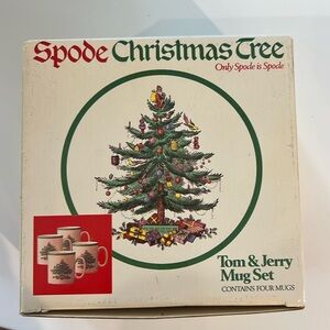 Spode Christmas Tree Tom & Jerry Mug Set (4 mugs)
